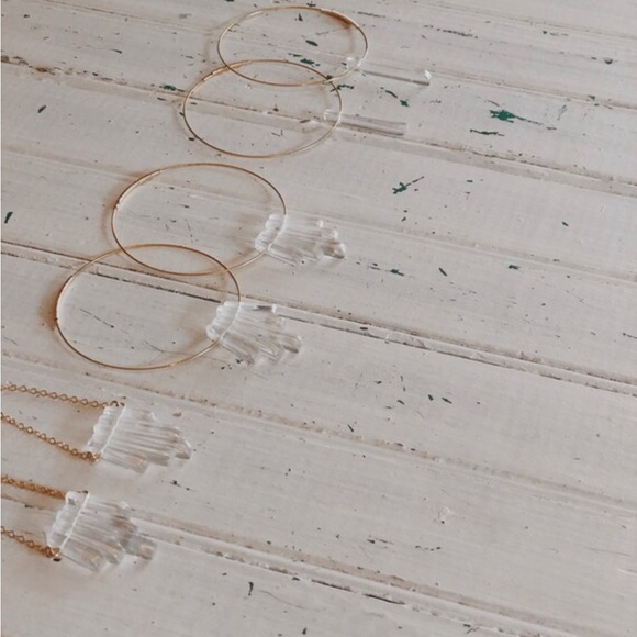 Quartz Hoops - Picture 2 of 3